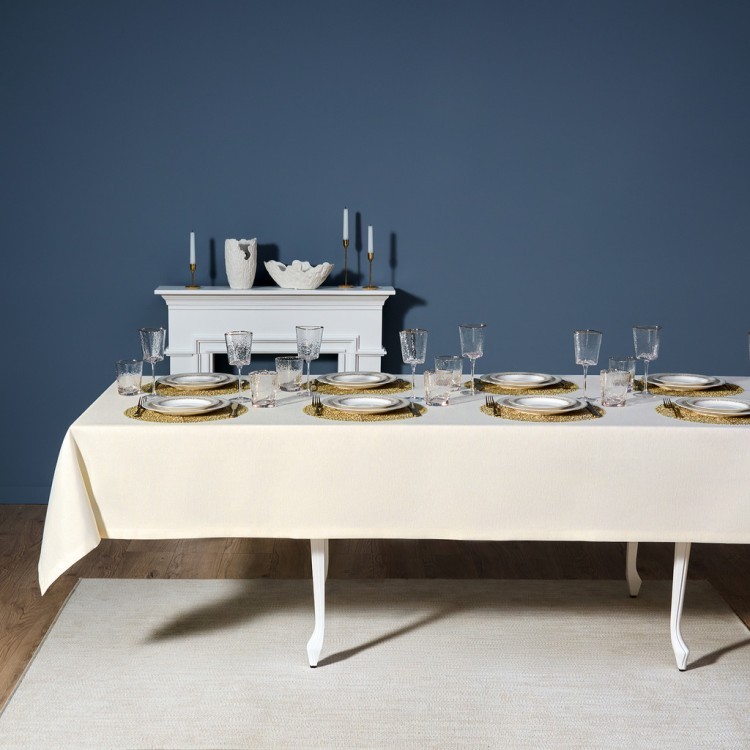 Скатерть  160х300 cm прямоугольная, "феерия. золото", цвет: бежевый, tm lefard, полиэстер 100% (кор= Lefard (986-003-22)