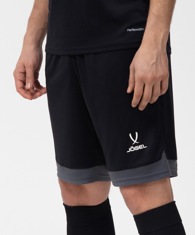 Шорты игровые JOGEL DIVISION PerFormDRY Union Shorts, черный/темно-серый/белый (2101161)