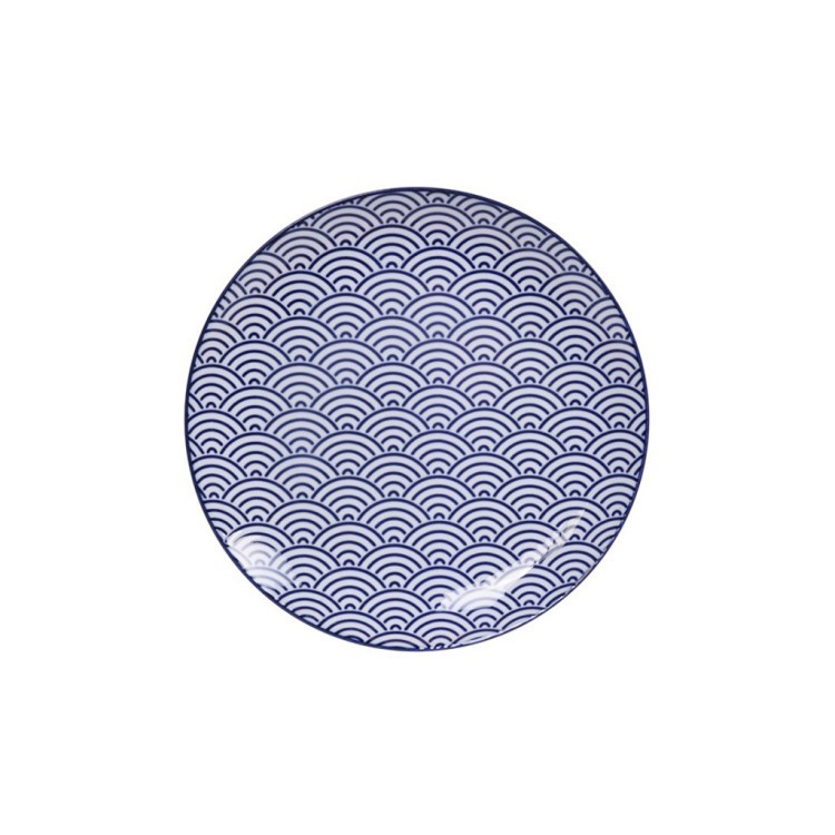 Тарелка 16024, 26 см, фарфор, white, blue, TOKYO DESIGN