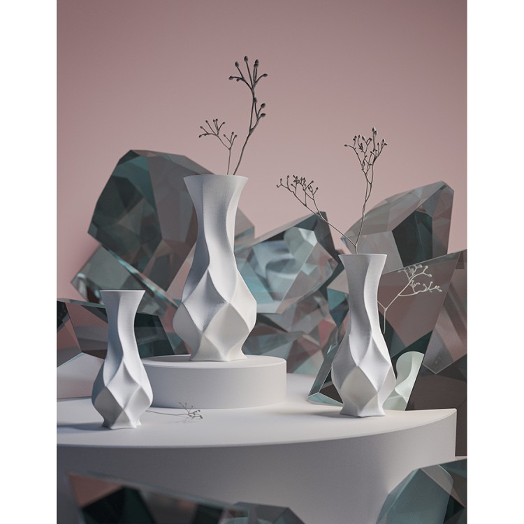 Ваза для сухоцветов printed art, curve, 32 см (78157) Ваза для сухоцветов printed art, curve, 32 см (78157)