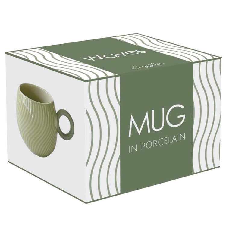 Кружка waves, 350 мл, зеленая (80328)