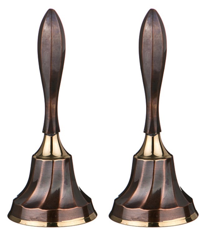 Набор колокольчиков из 2 шт.антик высота=19 см. Sri Ram (878-107) 