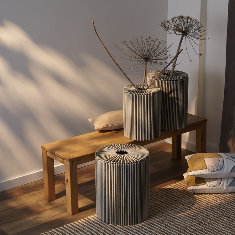 Корзина плетеная dholak grey из коллекции ethnic, размер s (77215) Корзина плетеная dholak grey из коллекции ethnic, размер s (77215)