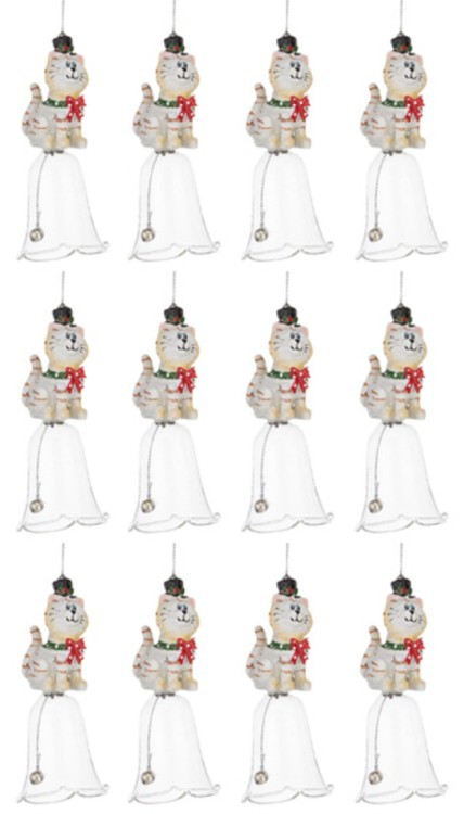Набор из 12-ти колокольчиков декоративных 5*5*10 см (кор=6набор.) Lefard (156-229)