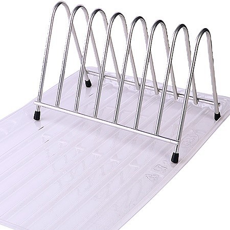 Подставка д/тарелок и досок с поддоном (АЛТ408С)