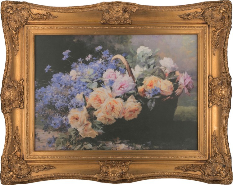 Картина "корзина цветов" 68*48 см. F.A.L (296-107)