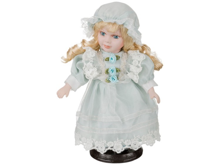 Фарфоровая кукла "мэри" с мягконабивным туловищем высота=23 см. Jiangsu Holly (485-258) 