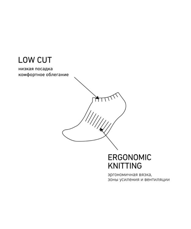Носки низкие ESSENTIAL Short Casual Socks, черный (1759241)