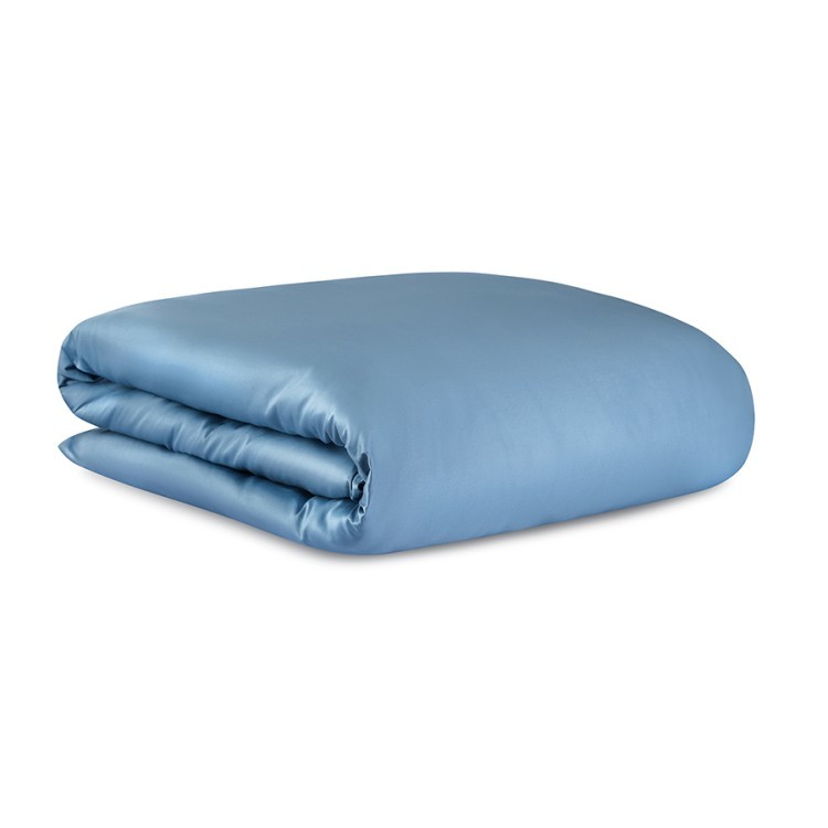 Комплект постельного белья из премиального сатина джинсово-синего цвета из коллекции essential, 150х (79818)