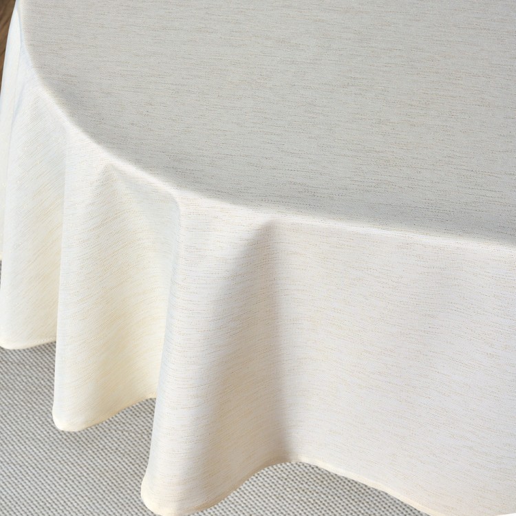 Скатерть  160х220 cm овальная, "феерия. золото", цвет: бежевый, tm lefard, полиэстер 100% (кор=20шт. Lefard (986-003-28)