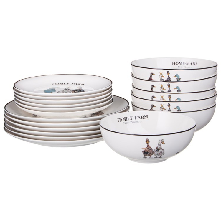 Набор посуды обеденный lefard "family farm" на 6 пер. 18 пр. Lefard (425-298)