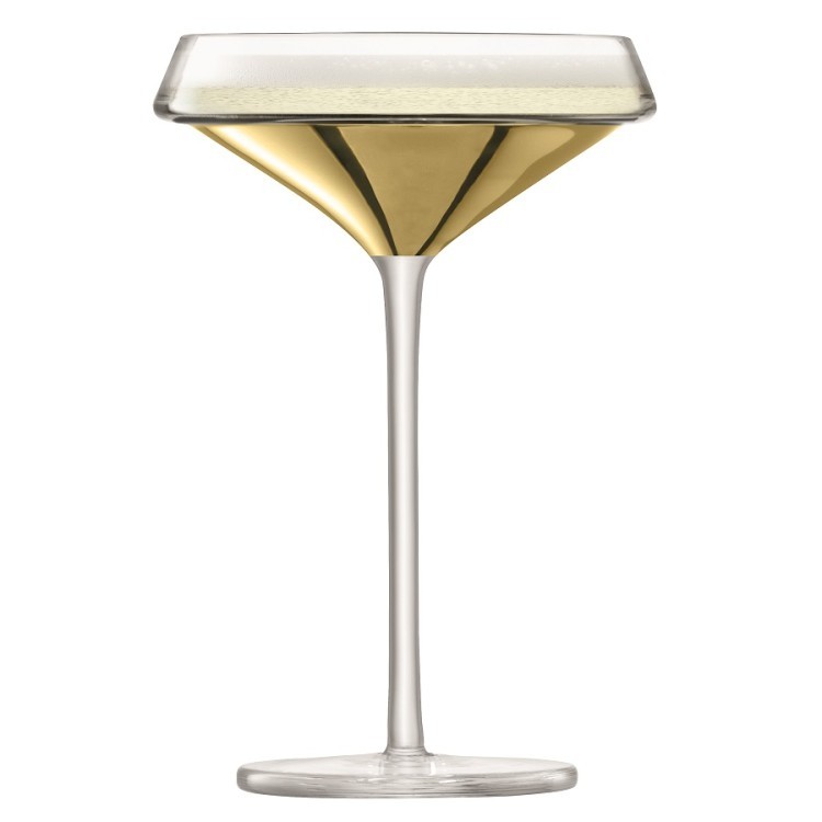 Набор из 2 бокалов-креманок для шампанского space 240 мл золото (62744)