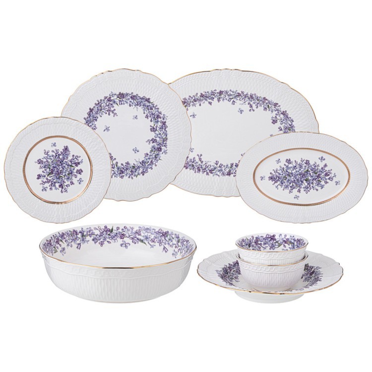 Столовый сервиз lefard "lilac" на 6 пер. 23 пр. Lefard (760-800)