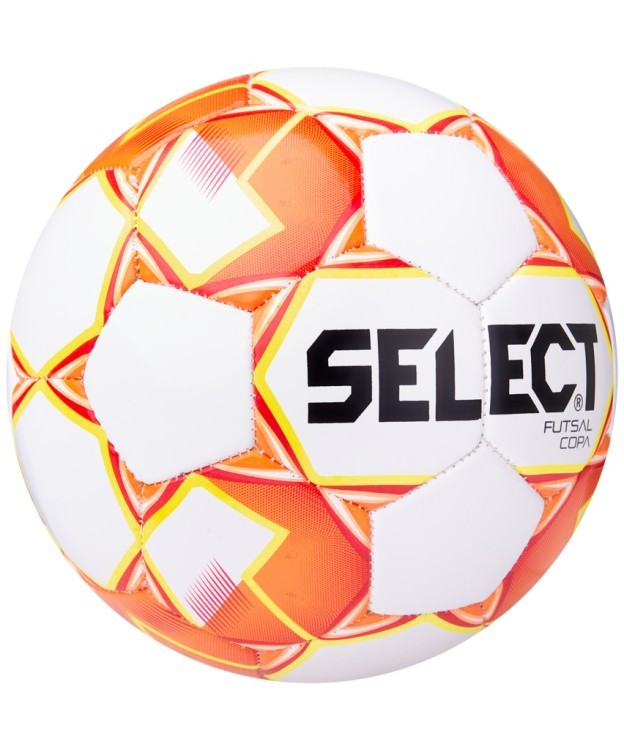 Мяч футзальный Futsal Copa 850318 №4, белый/оранжевый/желтый (594553)