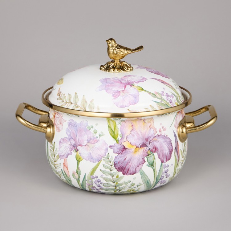 Набор кастрюль agness эмалированных серия "irises", 4пр. 2,1л и 3,8л Agness (950-603) Набор кастрюль agness эмалированных серия "irises", 4пр. 2,1л и 3,8л Agness (950-603)