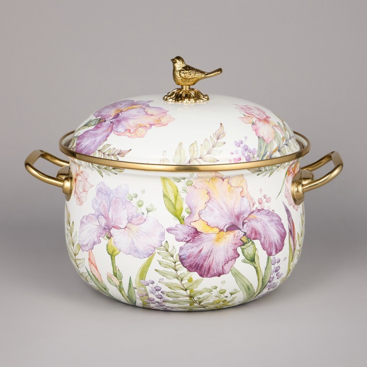 Набор кастрюль agness эмалированных серия "irises", 4пр. 2,1л и 3,8л Agness (950-603) Набор кастрюль agness эмалированных серия "irises", 4пр. 2,1л и 3,8л Agness (950-603)