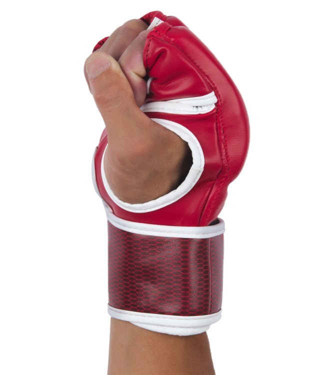 Перчатки для MMA EAGLE, ПУ, красный, M (1743546) Перчатки для MMA EAGLE, ПУ, красный, M (1743546)