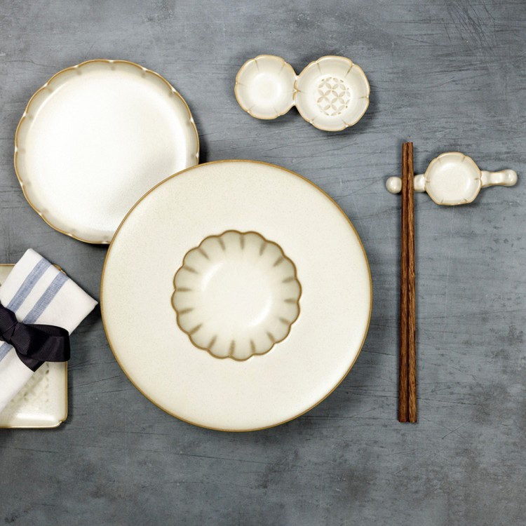 Тарелка L9745-Cream, каменная керамика, ROOMERS TABLEWARE Тарелка L9745-Cream, каменная керамика, ROOMERS TABLEWARE