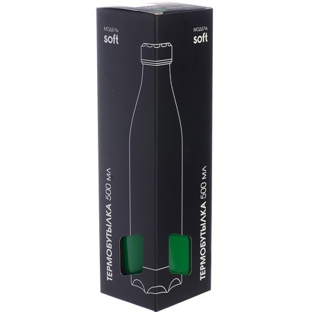 Термобутылка 500мл. Soft зеленая (77010-6)