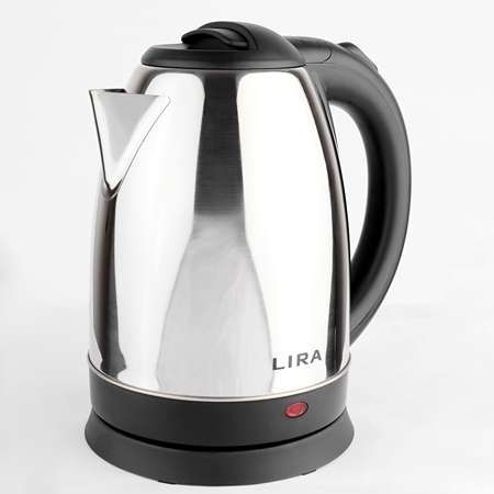 Чайник электрический LR (диск,нерж сталь1,8 л.1500Вт) LIRA (0109)