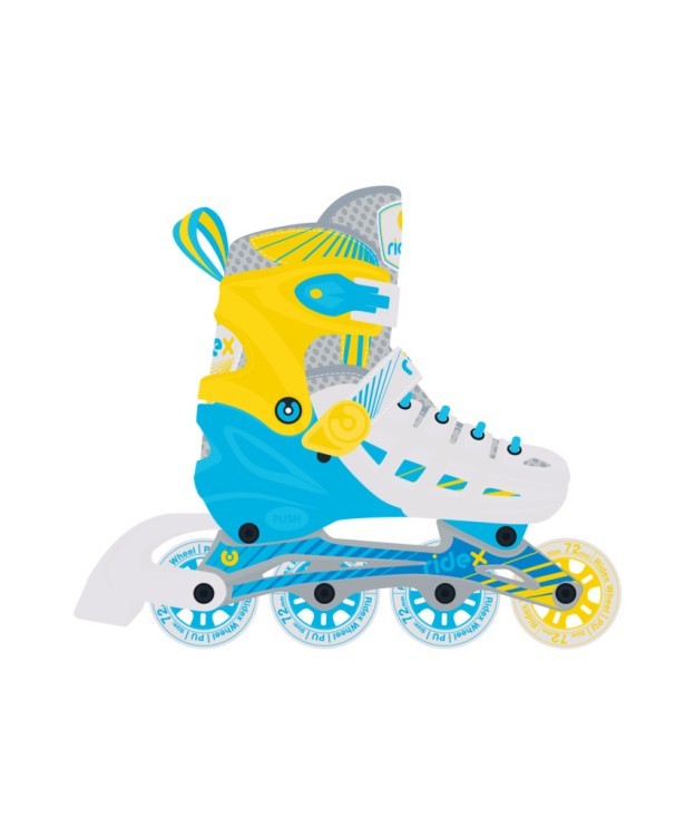 Ролики раздвижные Twist Yellow, алюминиевая рама (922635) Ролики раздвижные Twist Yellow, алюминиевая рама (922635)