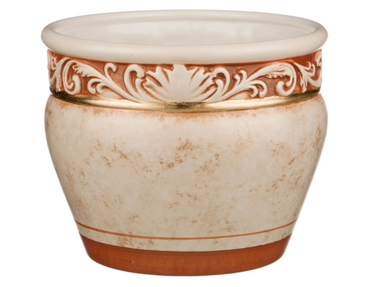 Кашпо "ирис" диаметр=23 см. высота=19 см. Ceramiche D'arte (335-290) 