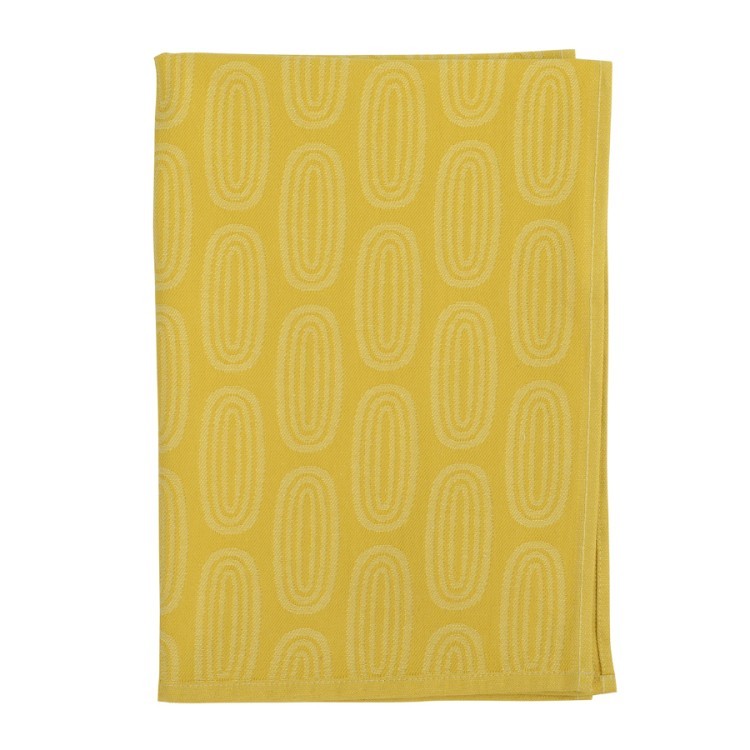 Полотенце кухонное с принтом sketch горчично-желтого цвета из коллекции wild, 45х70 см (65855)