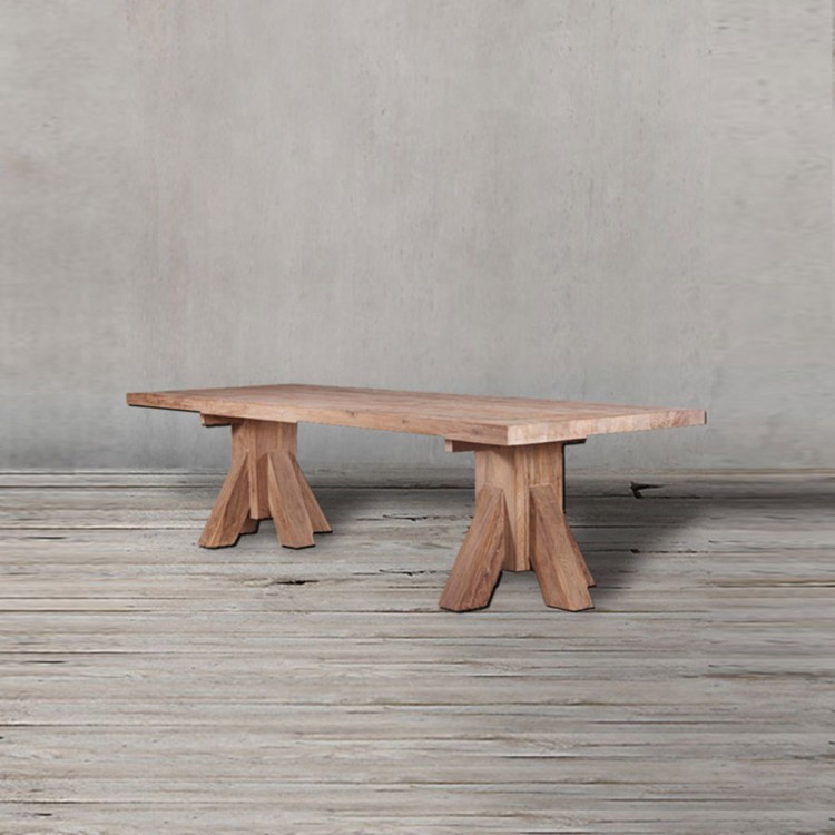 Стол JERCO 7DTJERC180080075, массив тикового дерева, Natural grey, ROOMERS FURNITURE Стол JERCO 7DTJERC180080075, массив тикового дерева, Natural grey, ROOMERS FURNITURE