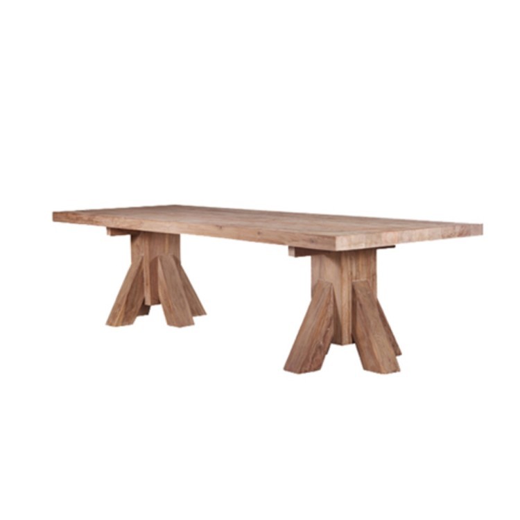Стол JERCO 7DTJERC180080075, массив тикового дерева, Natural grey, ROOMERS FURNITURE Стол JERCO 7DTJERC180080075, массив тикового дерева, Natural grey, ROOMERS FURNITURE