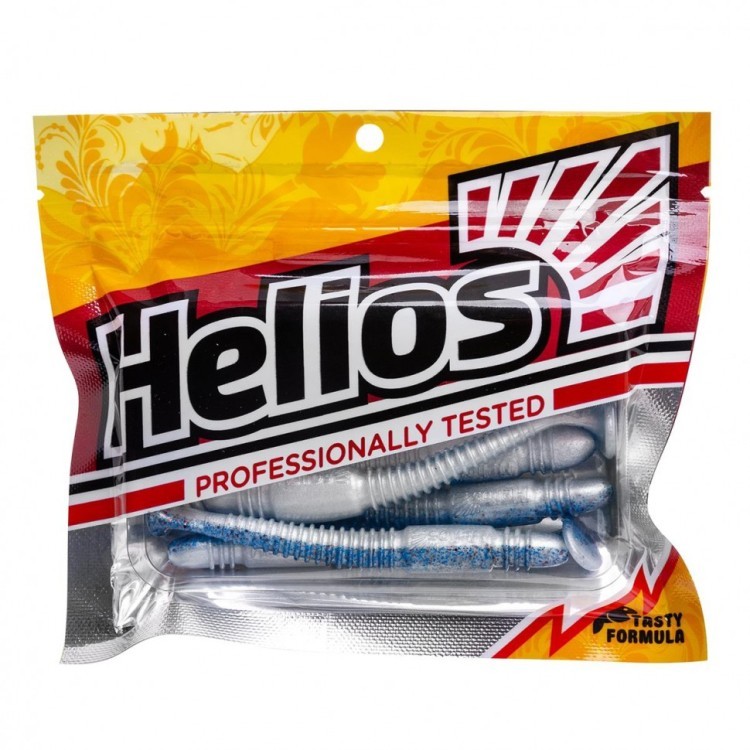 Виброхвост Helios Minoga 3,75"/9.5 см, цвет Blue Fish 5 шт HS-17-052 (77725)