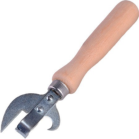 Нож консервный с дер/ручкой нерж/бук (71013)