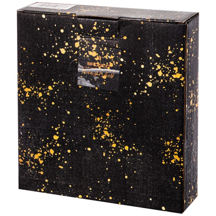 Тарелка с ручками bronco "midnight gold" 20,5*16*2,5 см Bronco (42-368)
