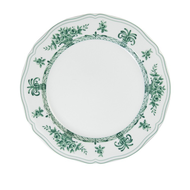 Тарелка LNAN032VD003265, 26.5, фарфор, white, green, LE COQ