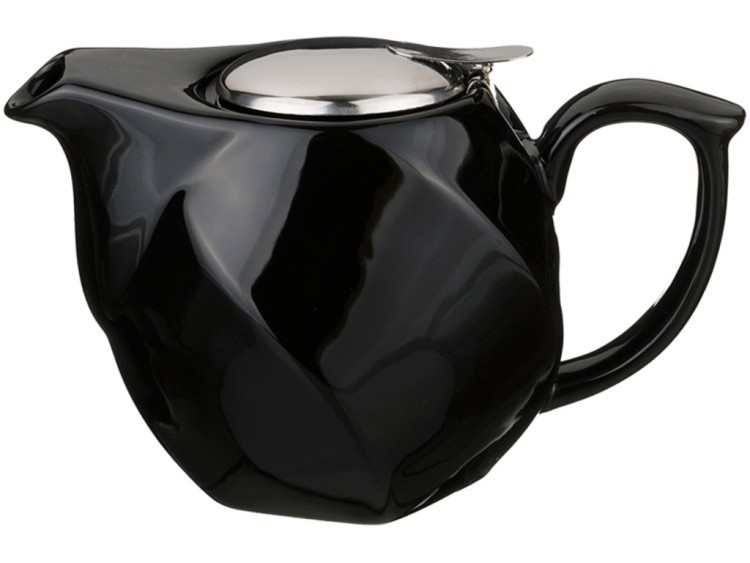 Заварочный чайник 750 мл.черный (кор=16шт.) Agness (470-191)