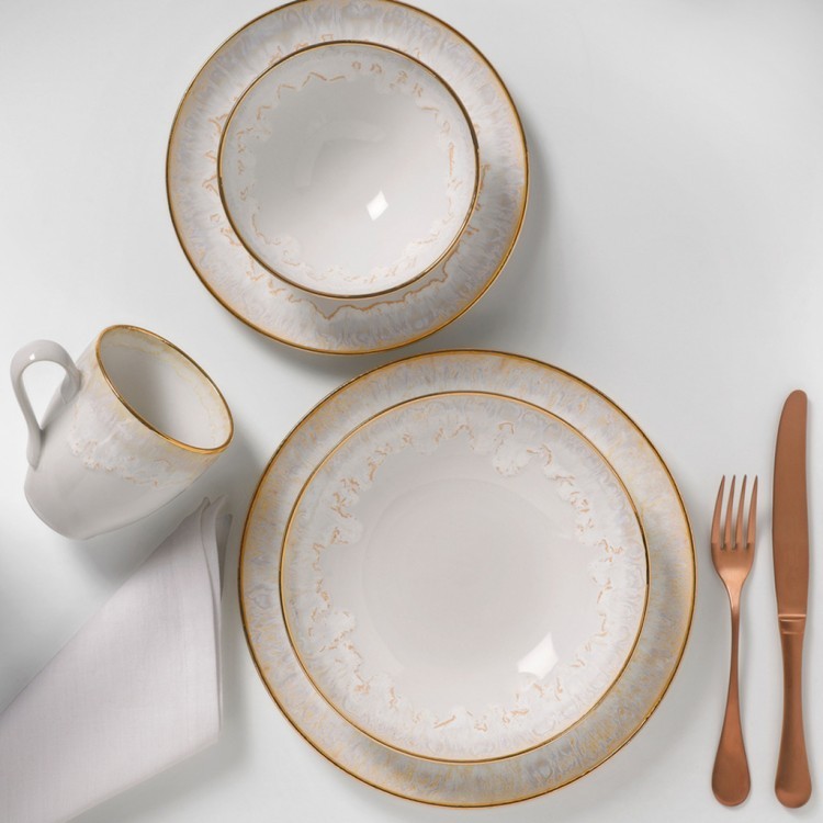 Чаша TA618-WGD(COP214-00115C), 21.5, керамика, white, gold, CASAFINA BY COSTA NOVA Чаша TA618-WGD(COP214-00115C), 21.5, керамика, white, gold, CASAFINA BY COSTA NOVA