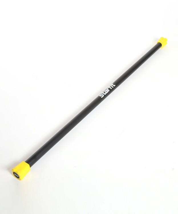 Бодибар BB-301, 2 кг, неопреновый, черный/желтый (1484614)