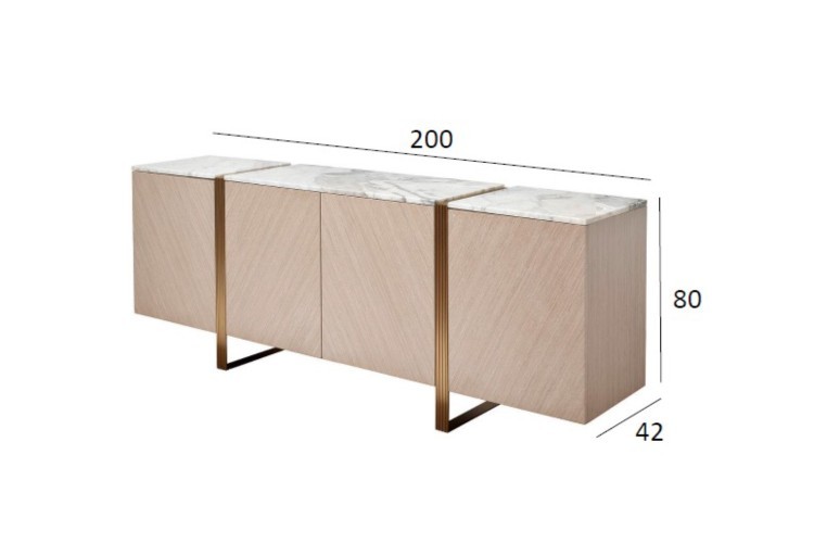 Комод 200*42*80см (TT-00012384)