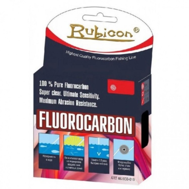 Леска флюорокарбон Rubicon 0,28мм 100м прозрачная 462100-028 (76072)