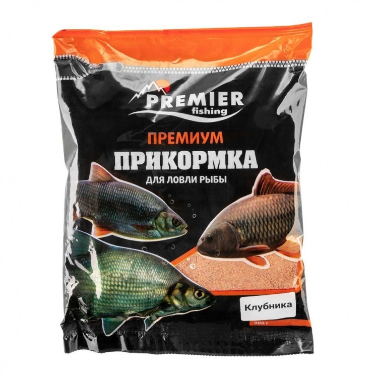 Прикормка Premier Fishing Премиум Клубника 900г PR-P-S (76338)