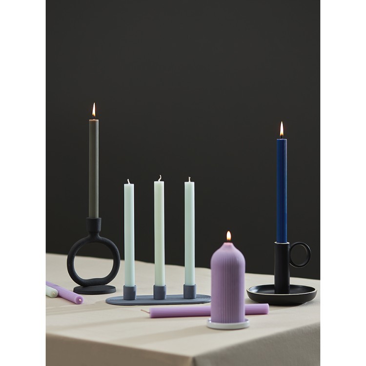 Набор из двух свечей синего цвета из коллекции edge, 24,5 см (77665)