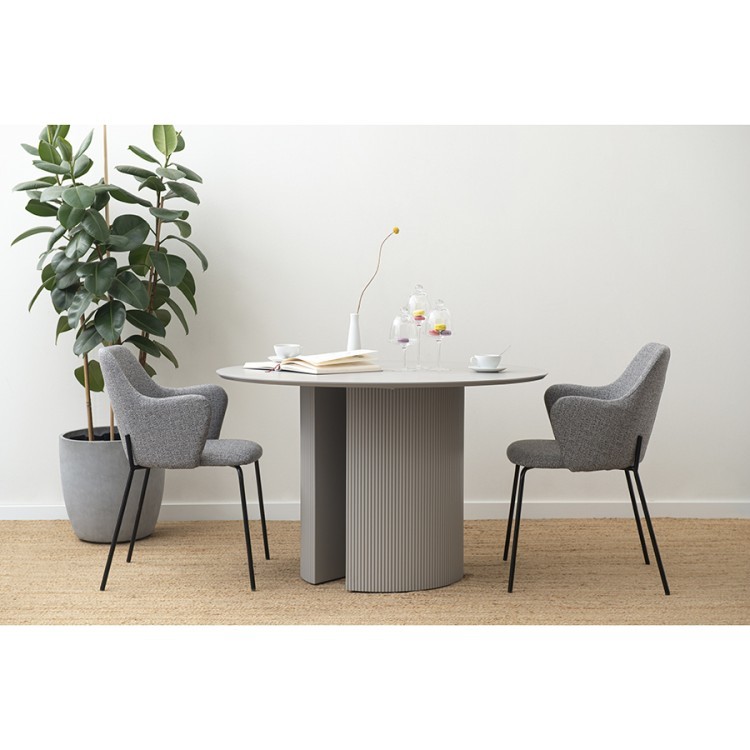 Стол обеденный ellie, D120 см, серый (74370)