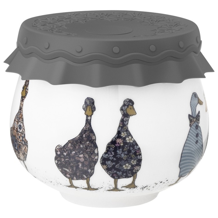 Банка lefard "family farm" с силиконовой крышкой 8*8*6,5 cm 180 мл Lefard (359-914)