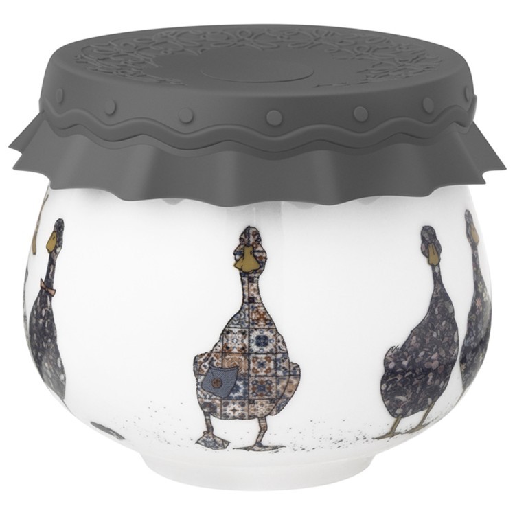 Банка lefard "family farm" с силиконовой крышкой 8*8*6,5 cm 180 мл Lefard (359-914)