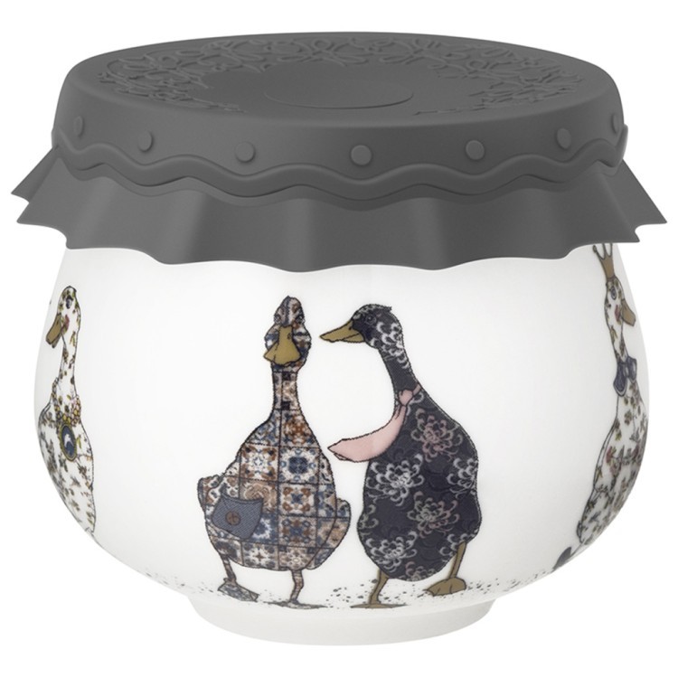 Банка lefard "family farm" с силиконовой крышкой 8*8*6,5 cm 180 мл Lefard (359-914)