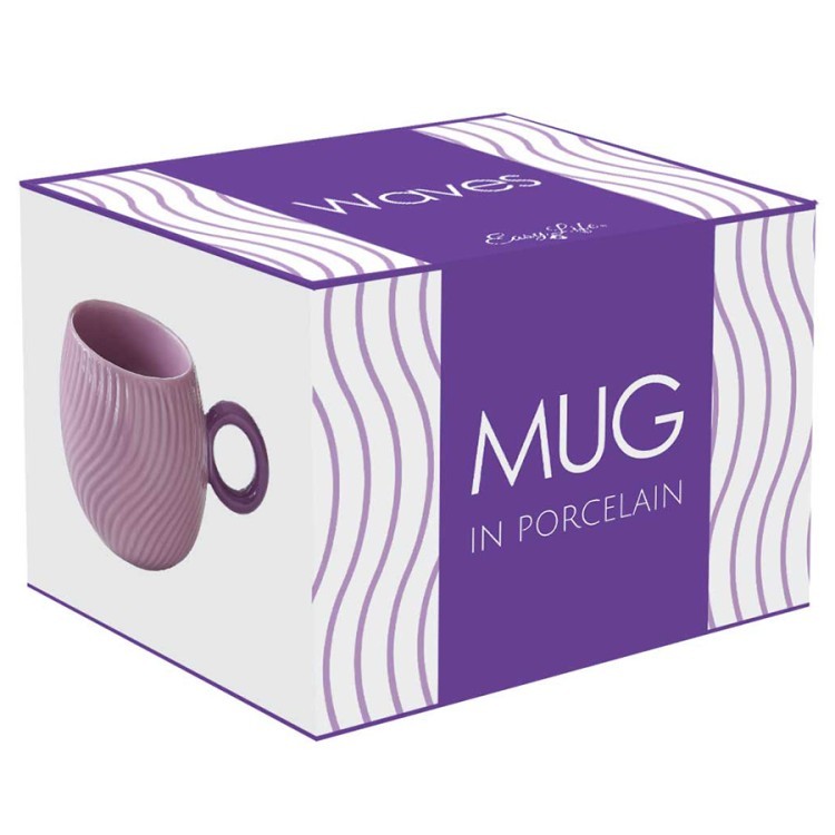 Кружка waves, 350 мл, фиолетовая (80331)