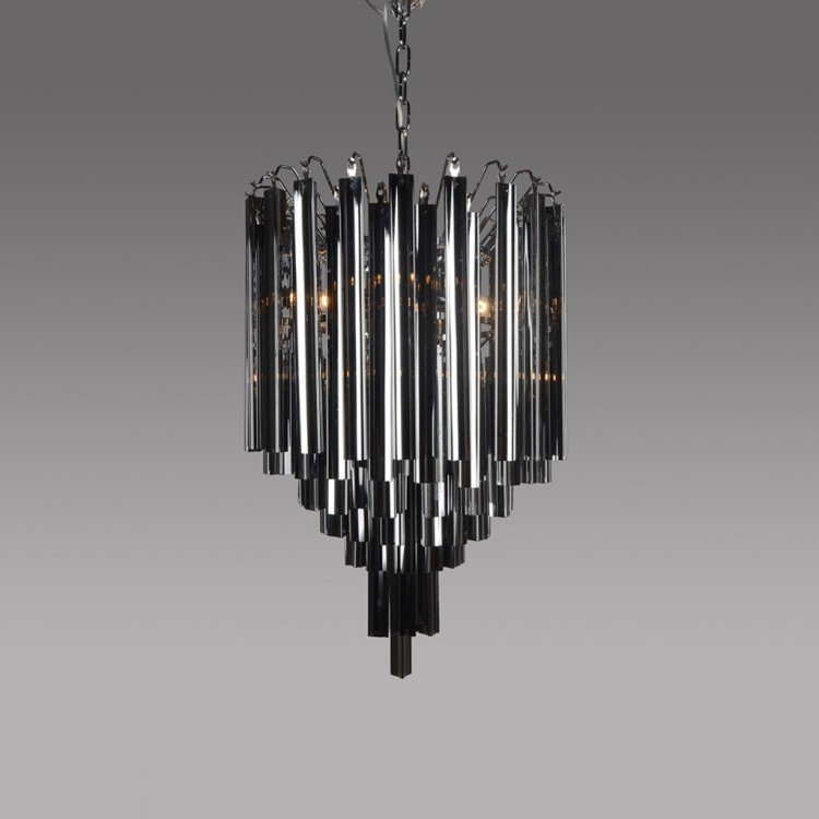 Люстра MD3327-4SM, металл, стекло, Nickel, ROOMERS FURNITURE