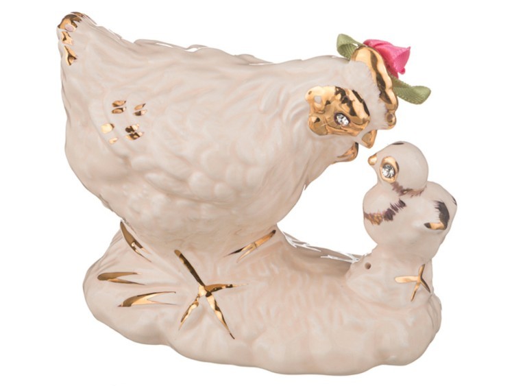 Фигурка "курица с цыпленком" 8*9*5 см. Hangzhou Jinding (101-928) 