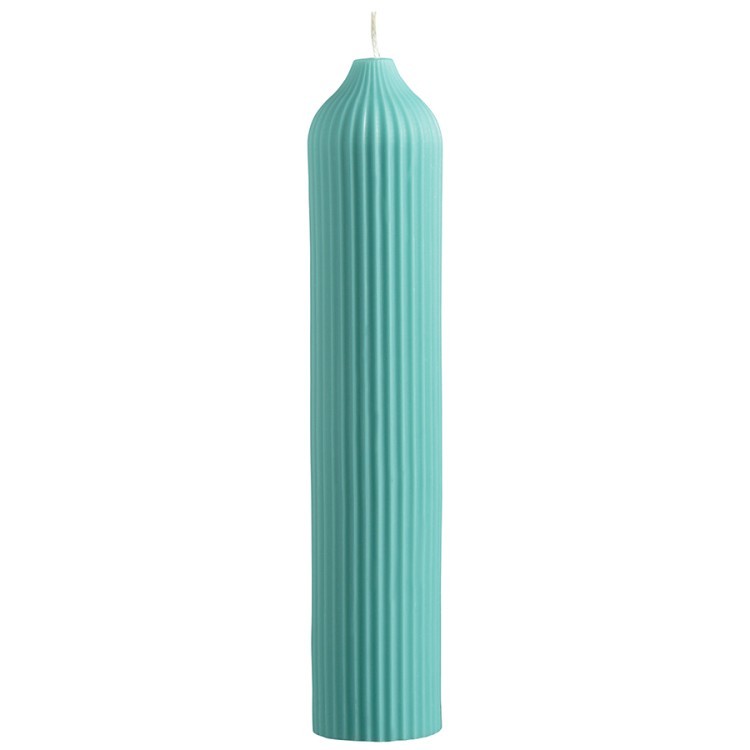 Свеча декоративная бирюзового цвета из коллекции edge, 25,5см (73751)