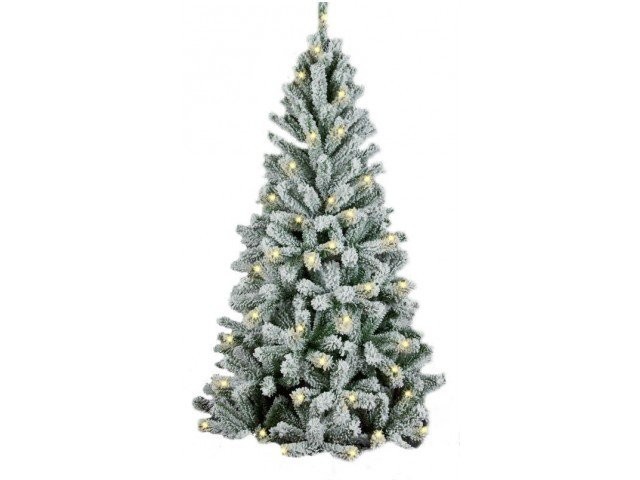 Ель Royal Christmas Flock Tree Promo Warm LED заснеженная 164180LED (180см) (55095)