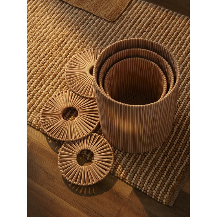 Корзина плетеная dholak beige из коллекции ethnic, размер s (77212) Корзина плетеная dholak beige из коллекции ethnic, размер s (77212)